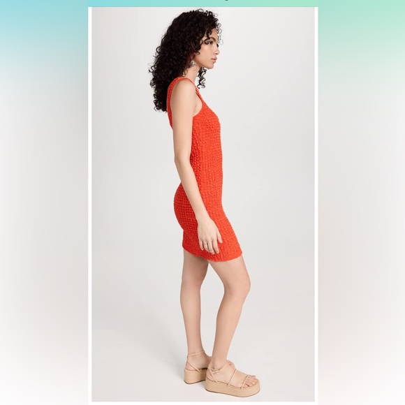 RAILS Julie Orange Popcorn Bodycon Mini Dress XXS NWT Stretchy T-Shirt Style - Picture 5 of 11